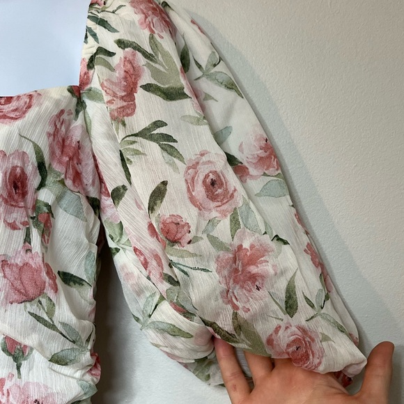 Hello Molly Floral Lovers Dress Cut Out Line Mini Dress M US 6 AU 10 - Picture 6 of 8